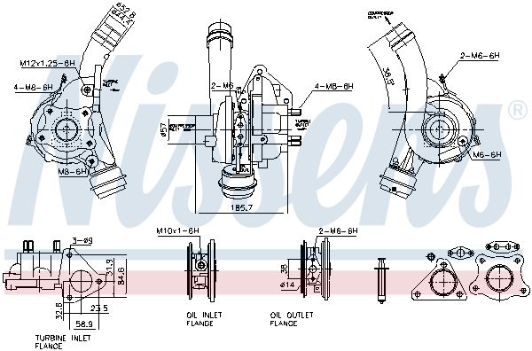 Nissens 93608 Компресор, наддування
