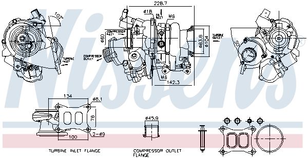 Nissens 93632 Компресор, наддування
