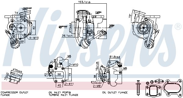 Nissens 93673 Турбокомпресор