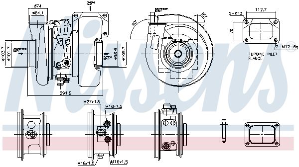 Nissens 93733 Компресор, наддування