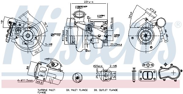 Nissens 93848 Компресор, наддування