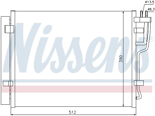 Nissens 940007 Конденсатор, система кондиціонування повітря