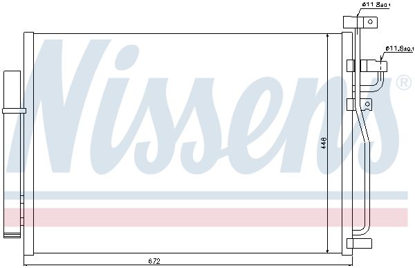 Nissens 940010 Конденсатор, система кондиціонування повітря