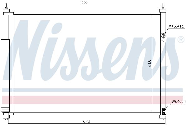 Nissens 940012 Конденсатор, система кондиціонування повітря