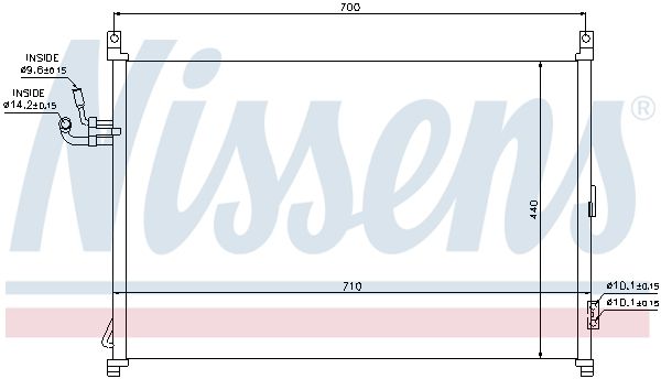 Nissens 940014 Радіатор кондиціонера