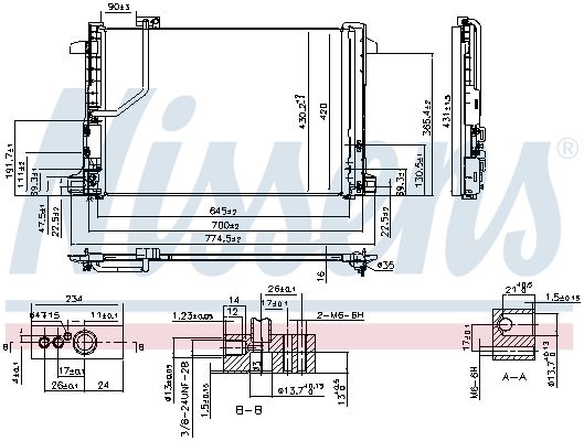Nissens 940035 Радіатор кондиціонера First Fit
