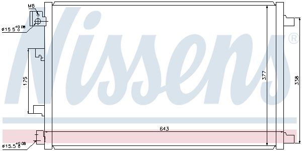 Nissens 940038 Радіатор кондиціонера First Fit