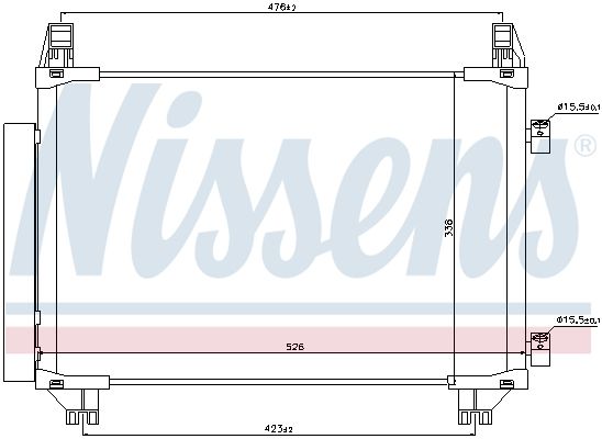 Nissens 940050 Радіатор кондиціонера First Fit
