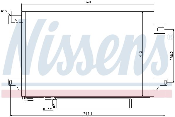 Nissens 940054 Конденсатор, система кондиціонування повітря