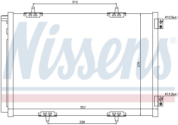 Nissens 940055 Радіатор кондиціонера First Fit