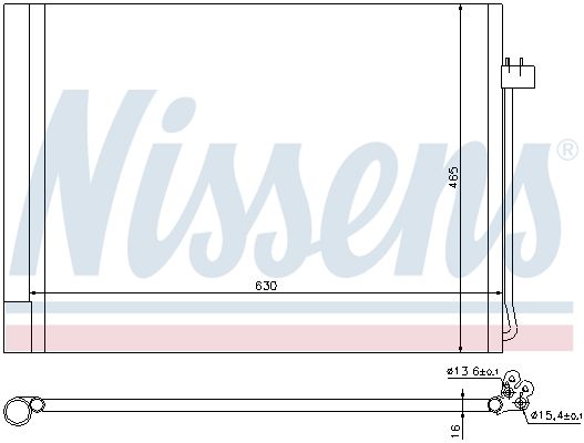 Nissens 940058 Радіатор кондиціонера First Fit