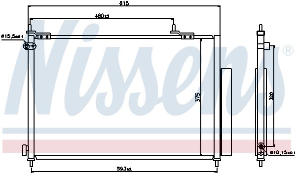 Nissens 940062 Радіатор кондиціонера First Fit