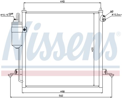 Nissens 940068 Радіатор кондиціонера First Fit