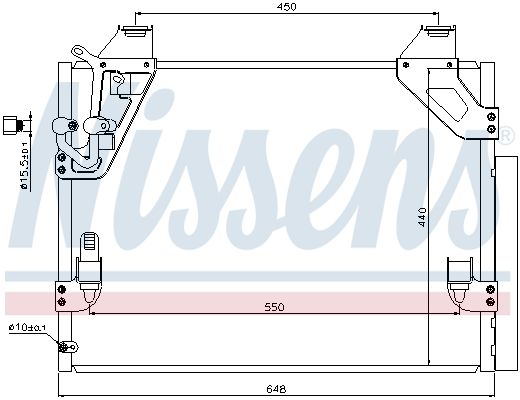 Nissens 940082 Радіатор кондиціонера First Fit