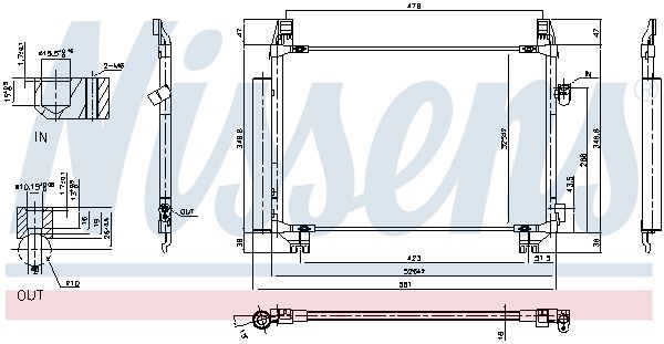 Nissens 940085 Радіатор кондиціонера
