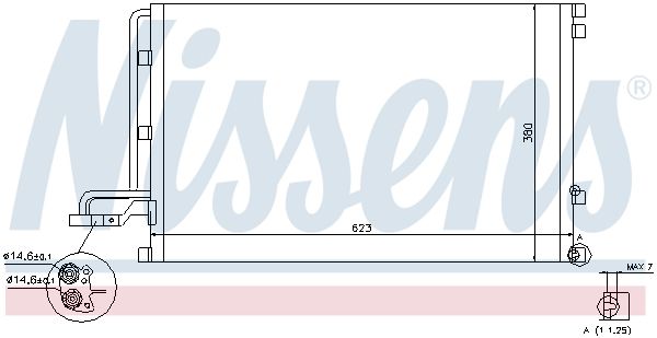 Nissens 940087 Конденсатор, система кондиціонування повітря