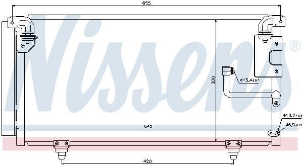 Nissens 940091 Конденсатор, система кондиціонування повітря