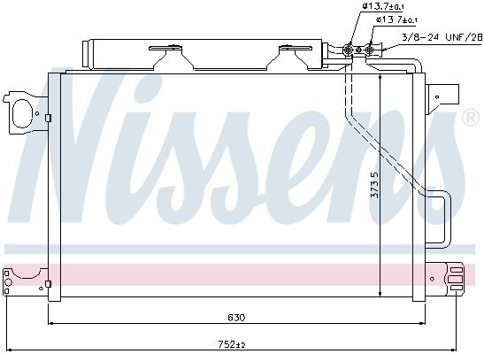 Nissens 940100 Радіатор кондиціонера First Fit
