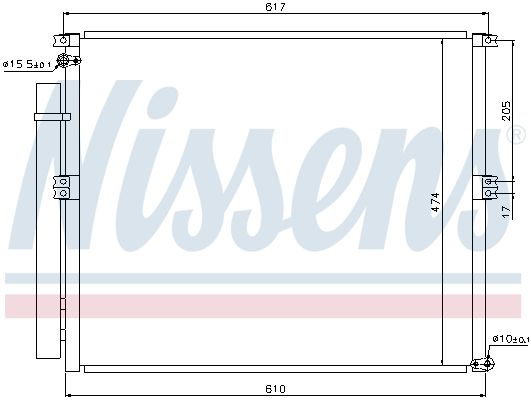 Nissens 940106 Конденсатор, система кондиціонування повітря