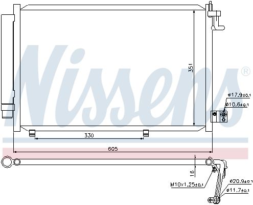 Nissens 940108 Радіатор кондиціонера First Fit