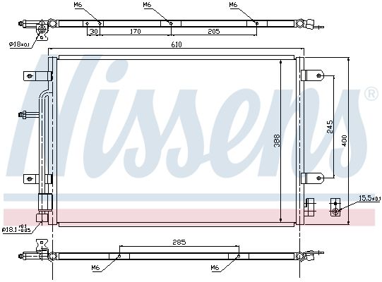 Nissens 940139 Радіатор кондиціонера