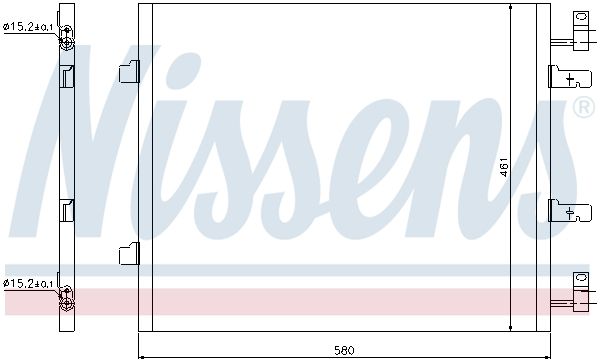 Nissens 940147 Конденсатор, система кондиціонування повітря