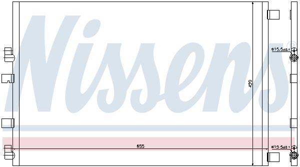 Nissens 940152 Конденсатор, система кондиціонування повітря