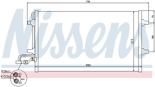 Nissens 940154 Радіатор кондиціонера First Fit