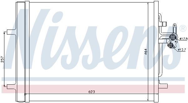 Nissens 940155 Радіатор кондиціонера First Fit