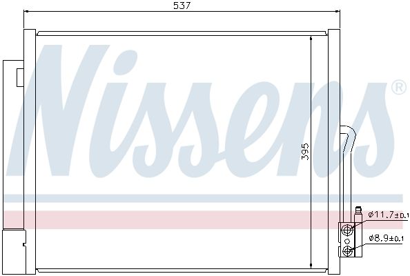 Nissens 940156 Конденсатор, система кондиціонування повітря