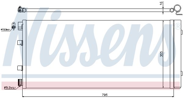 Nissens 940158 Радіатор кондиціонера First Fit