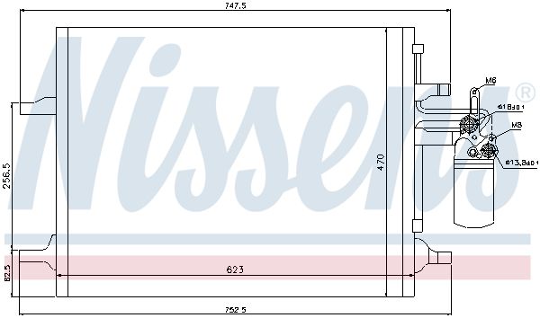 Nissens 940159 Радіатор кондиціонера First Fit