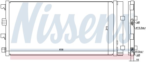 Nissens 940161 Радіатор кондиціонера First Fit