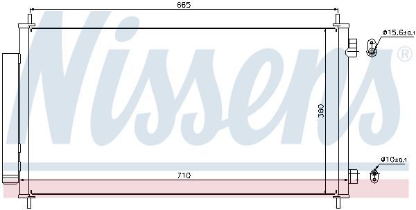 Nissens 940163 Радіатор кондиціонера First Fit