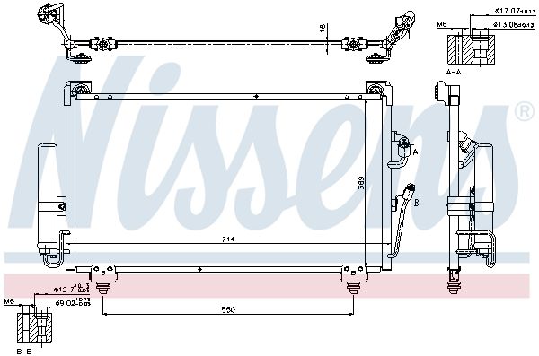 Nissens 940165 Радіатор кондиціонера