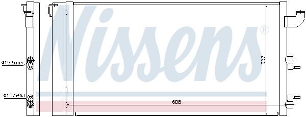 Nissens 940173 Конденсатор, система кондиціонування повітря