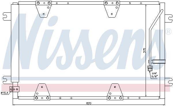Nissens 940174 Конденсатор, система кондиціонування повітря