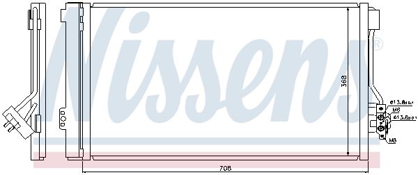 Nissens 940178 Радіатор кондиціонера First Fit