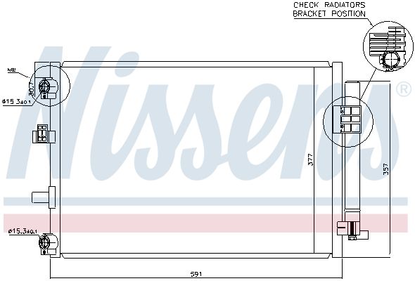 Nissens 940222 Радіатор кондиціонера First Fit