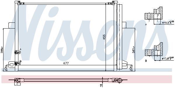 Nissens 940225 Радіатор кондиціонера First Fit