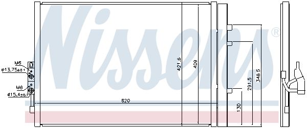 Nissens 940227 Радіатор кондиціонера