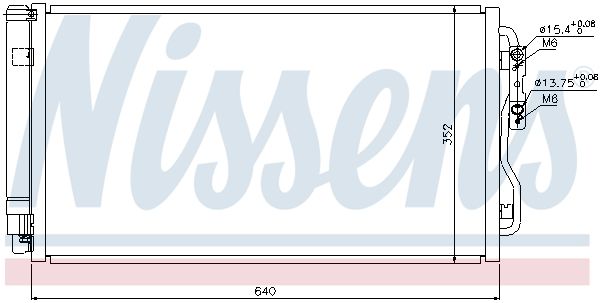 Nissens 940236 Радіатор кондиціонера First Fit