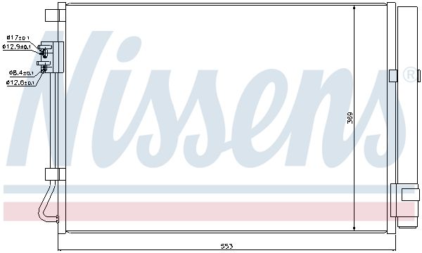 Nissens 940243 Радіатор кондиціонера First Fit