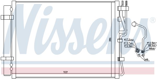 Nissens 940252 Радіатор кондиціонера First Fit