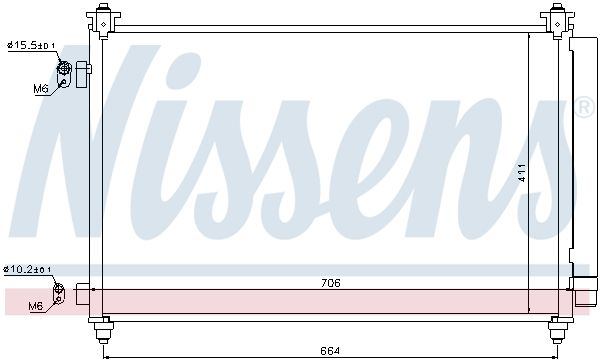 Nissens 940253 Радіатор кондиціонера First Fit