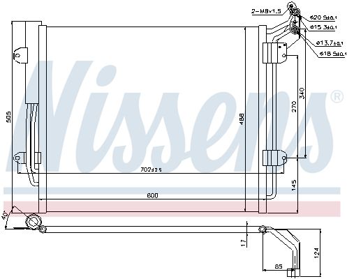 Nissens 940256 Радіатор кондиціонера First Fit
