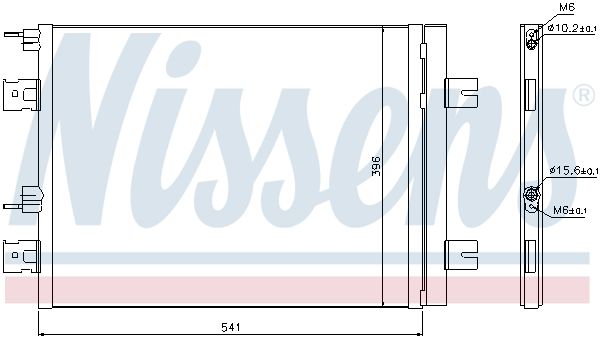 Nissens 940262 Радіатор кондиціонера First Fit