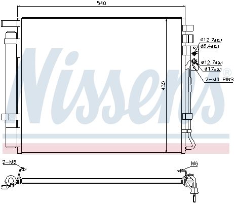 Nissens 940272 Радіатор кондиціонера