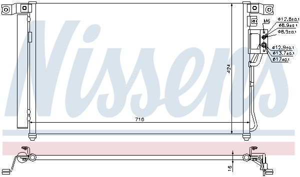 Nissens 940278 Радіатор кондиціонера First Fit