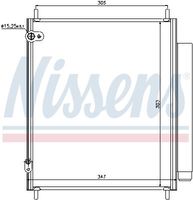 Nissens 940284 Конденсатор, система кондиціонування повітря